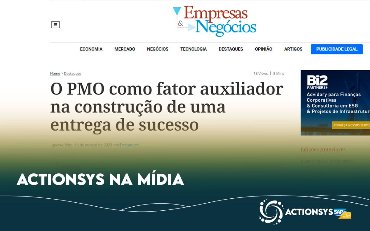 O PMO como fator auxiliador na construção de uma entrega de sucesso