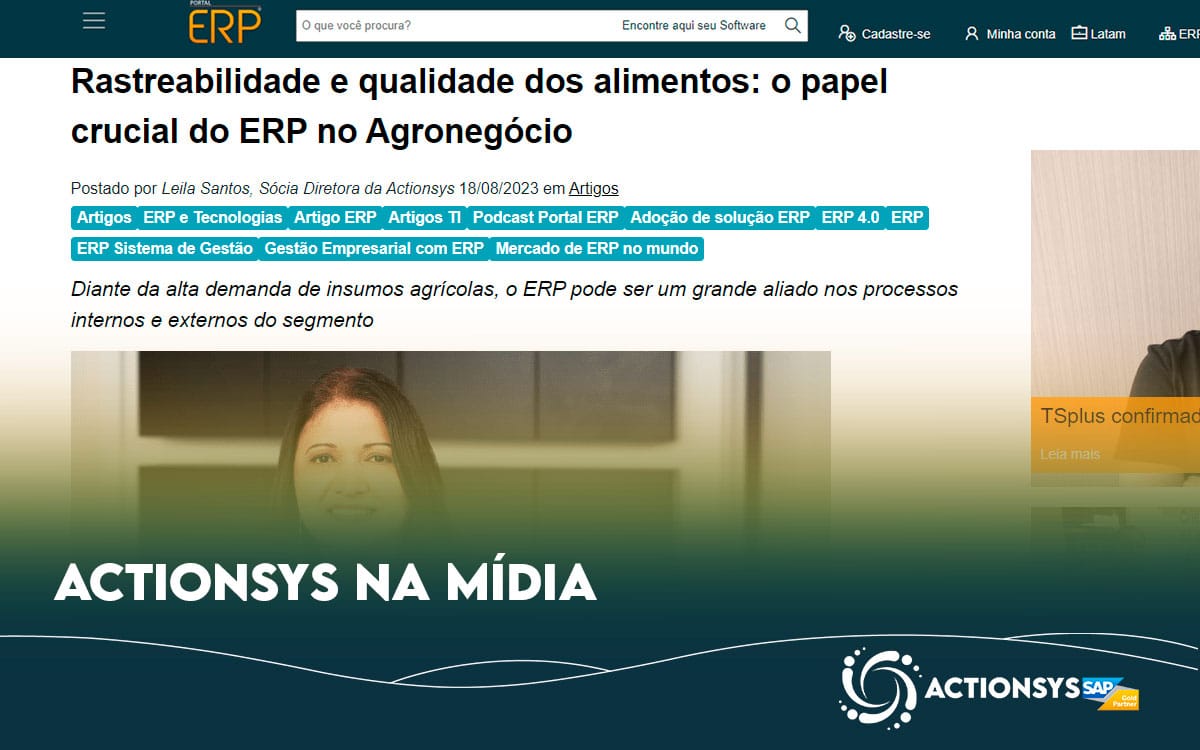 Rastreabilidade e Qualidade dos Alimentos: o papel crucial do ERP no agronegócio